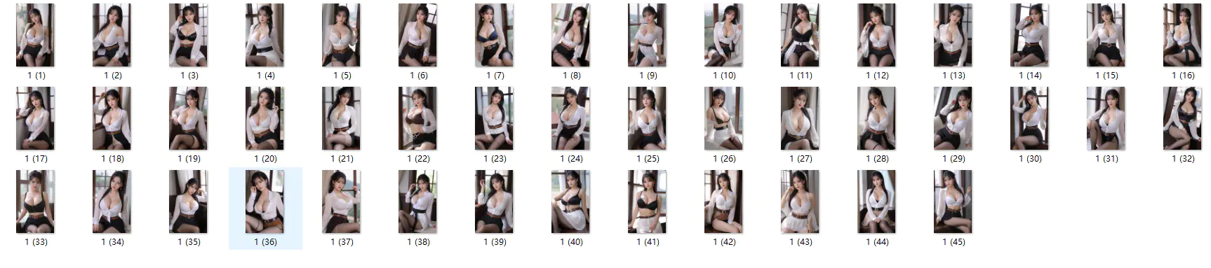 AI绘画美女秘书写真 AI绘画美女秘书写真