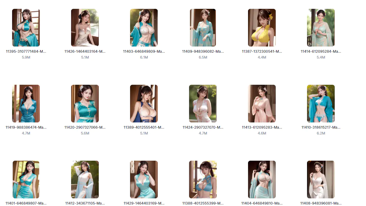 AI绘画国风美女图片 AI绘画国风美女图片