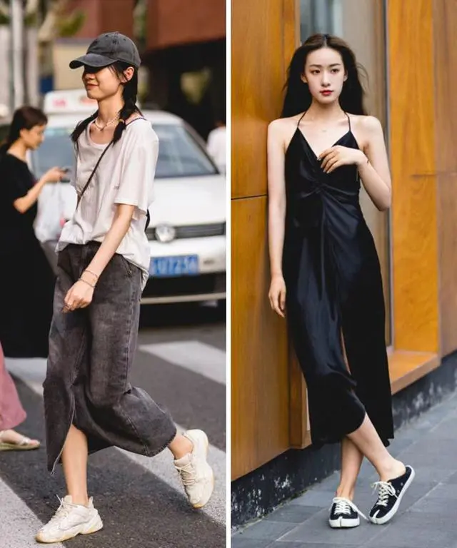 上海街拍:裙子搭配运动鞋女人味十足,时髦又美丽 上海街拍:裙子搭配运动鞋女人味十足,时髦又美丽
