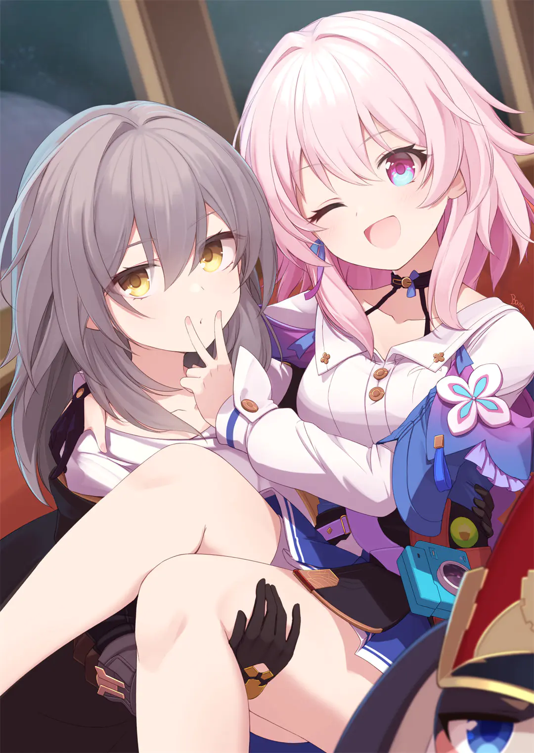 初音未来 碧蓝档案 百鬼夜行の子 胡桃和三月七 流萤 炊烟漫漫渡过百川千万里 ばさ的插画作品 初音未来 碧蓝档案 百鬼夜行の子 胡桃和三月七 流萤 炊烟漫漫渡过百川千万里 ばさ的插画作品
