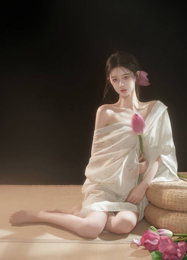 悦目佳人，柔情，拂袖，媚眼转，苗条古装美女居家写真图集