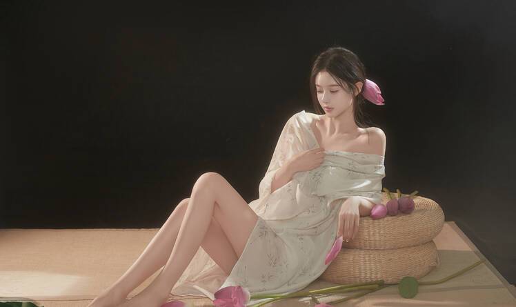 悦目佳人，柔情，拂袖，媚眼转，苗条古装美女居家写真图集