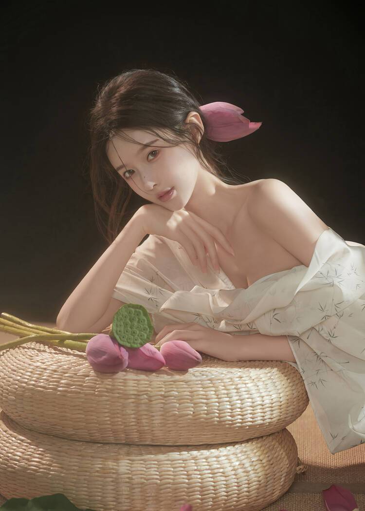 悦目佳人，柔情，拂袖，媚眼转，苗条古装美女居家写真图集