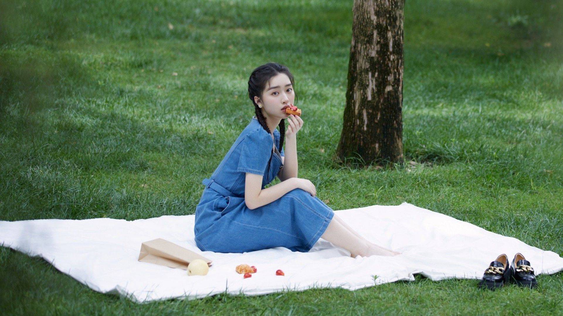 邓恩熙清新可人精选夏日写真壁纸图片