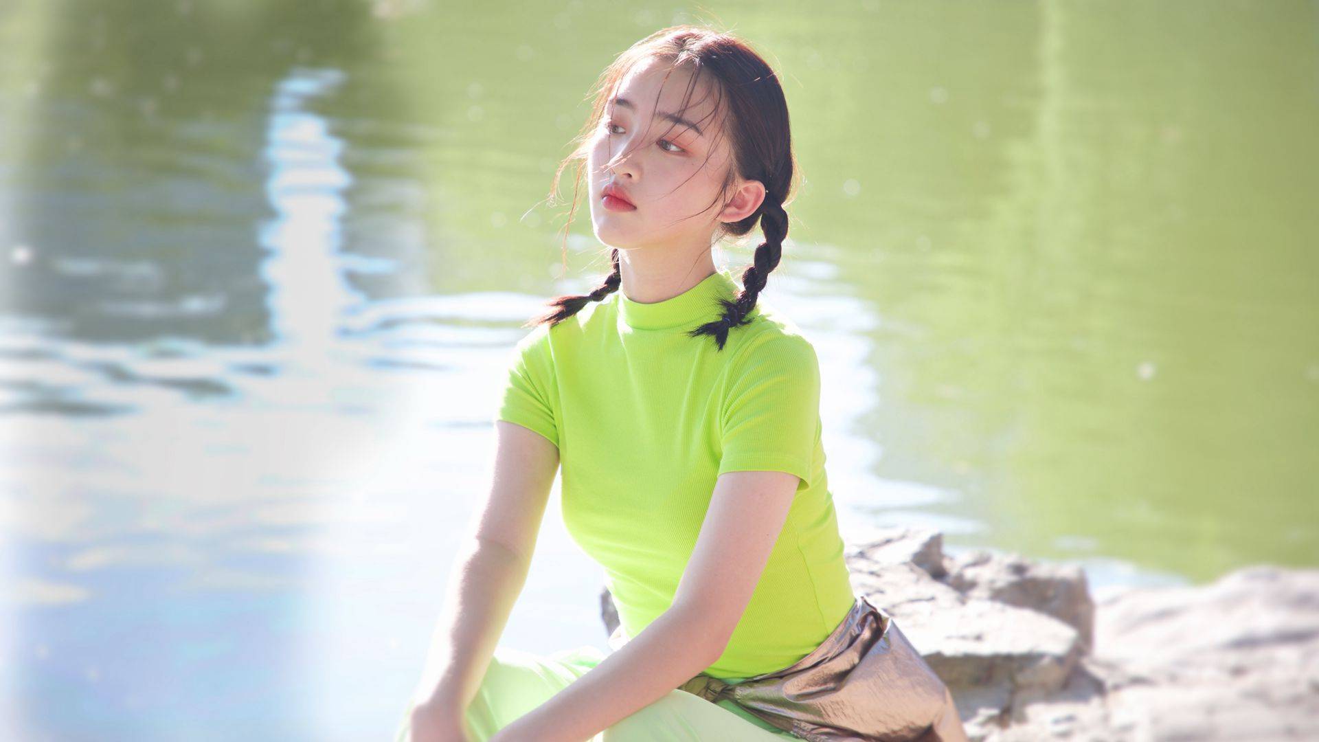 邓恩熙清新可人精选夏日写真壁纸图片