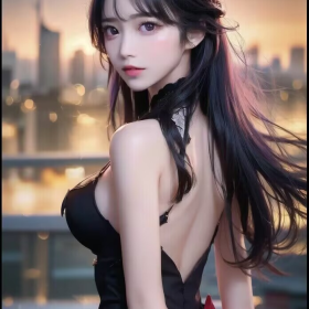 高清画质AI美女图片