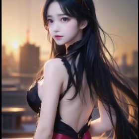 高清画质AI美女图片